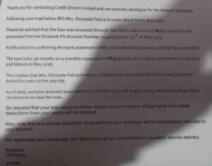 Credit Direct loan Deduction causes uproar.