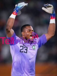 Super Eagles goalkeeper Stanley Nwabali